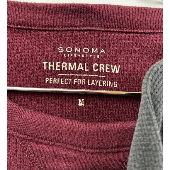 Bundle Of 3 Thermal‎ Henley Long Sleeves Sonoma & George MEDIUM - Picture 4 of 6